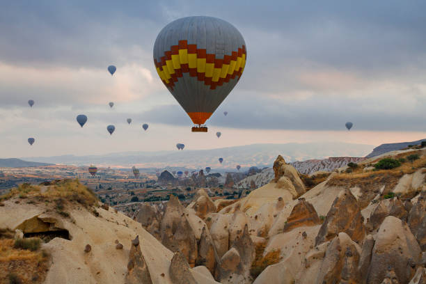 istock Hot air baloons in Cappadocia 648064816