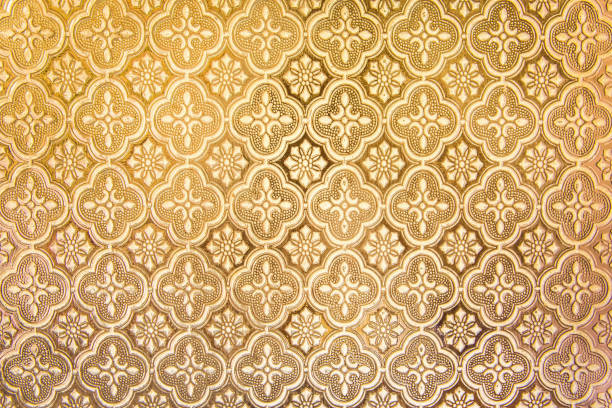 istock yellow background sheet of glass texture 648076704