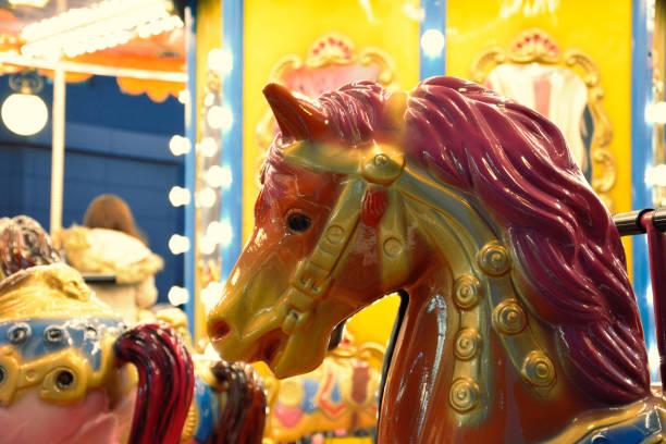 istock Amusement Park Carousel Horses 648080354