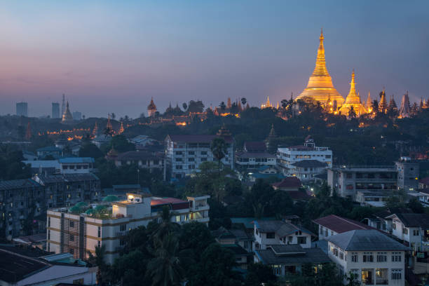 istock illuminated Shwedagon pagoda at dawn in Yangon, Myanmar 648091906
