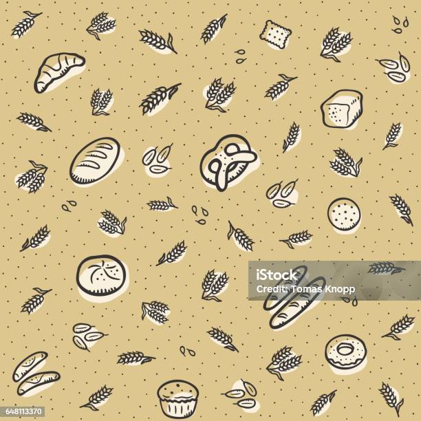 Bakers Pattern Background Bakery Pattern Background Theme Stock Illustration - Download Image Now ...