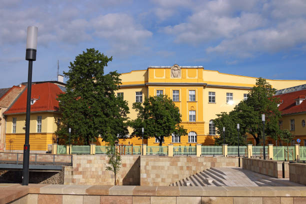istock street with old buildings Eger Hungary 648113776