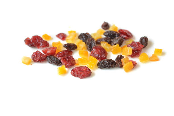 istock Dried fruits on white background 648123126