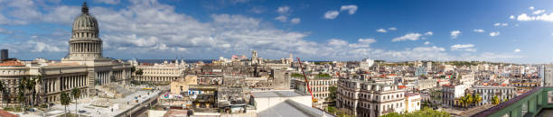 Panoramic view of Old Havana and Capitolio.