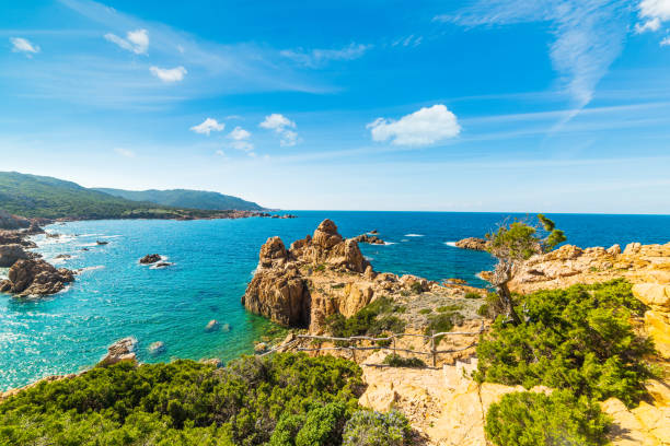 istock Rocky coastline in Costa Paradiso 648154874