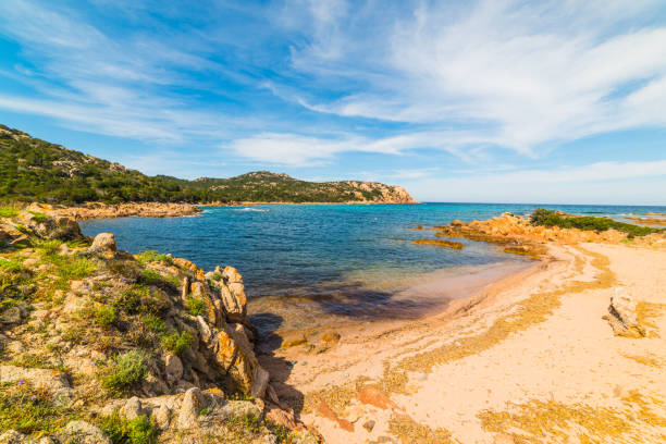 istock Porto Liccia under cirrus clouds 648161174