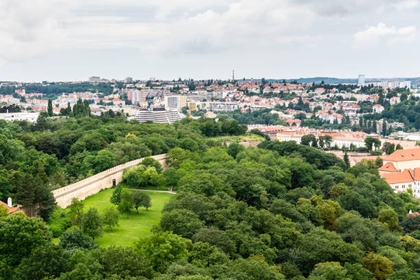 istock Top view to old town, Petrin park in Prague 648162648
