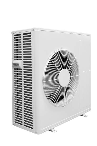 istock Air conditioner condenser unit isolated on white background 648171702