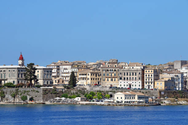 istock old Corfu town Greece summer season 648205888