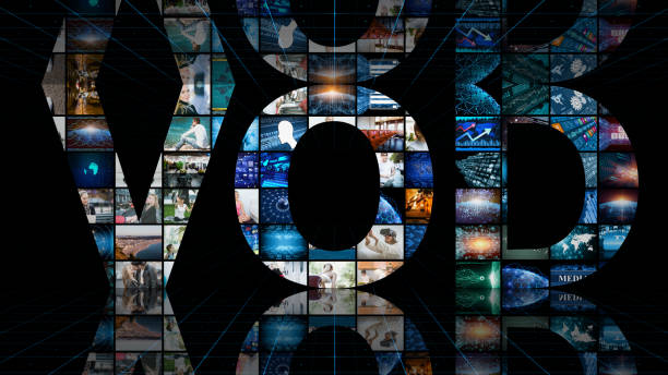 istock Video on demand VOD service in TV media concept 648206038