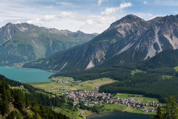 istock Amazing view of mountain lakes 648209336