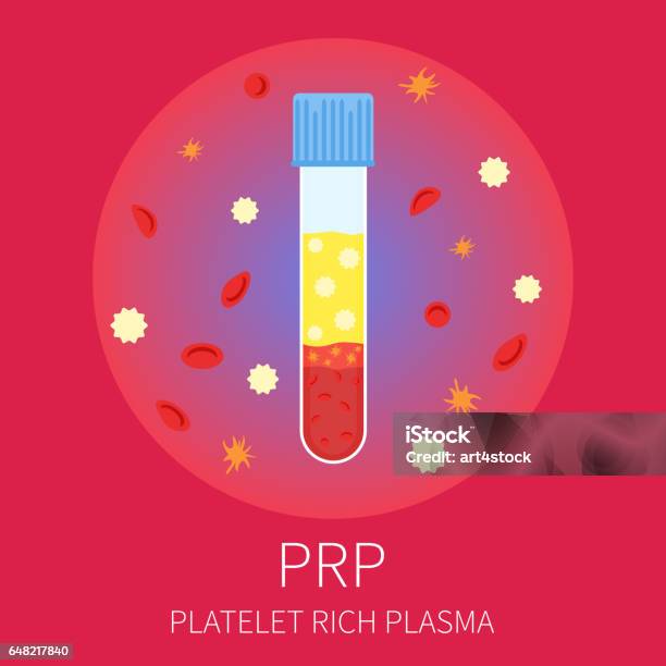 Prp Test Tubing Stock Illustration - Download Image Now - Blood, Blood Collection Tube, Blood Plasma