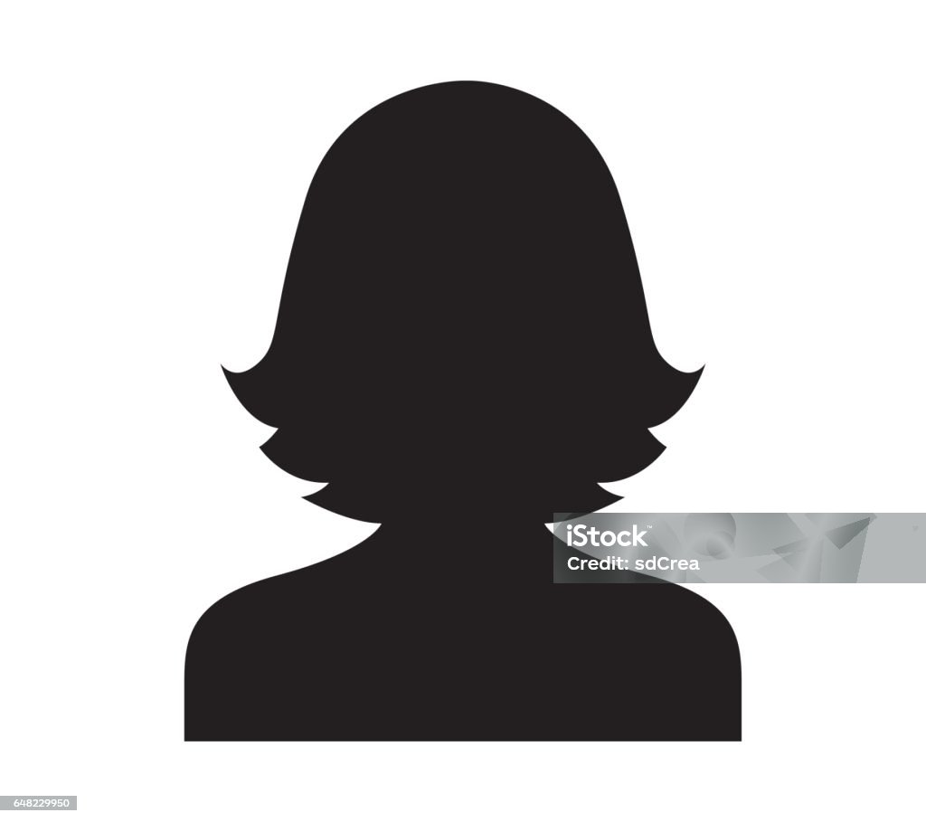 Avatar Icon Design for Woman Avatar Icon Design for Woman, AI 10 supported. Adult stock vector