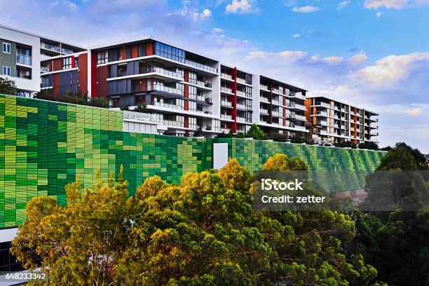 Buildings Modern Green Wall Stock Photo - Download Image Now - Sydney ...