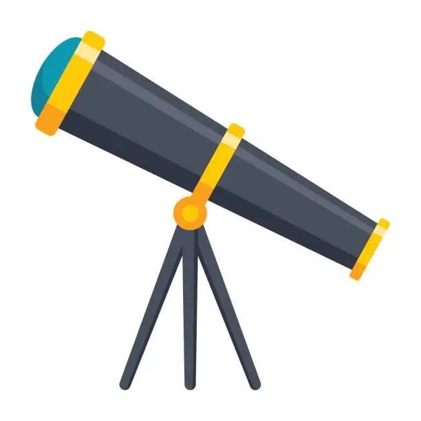 Vector illustration of Telescope Vector Icon