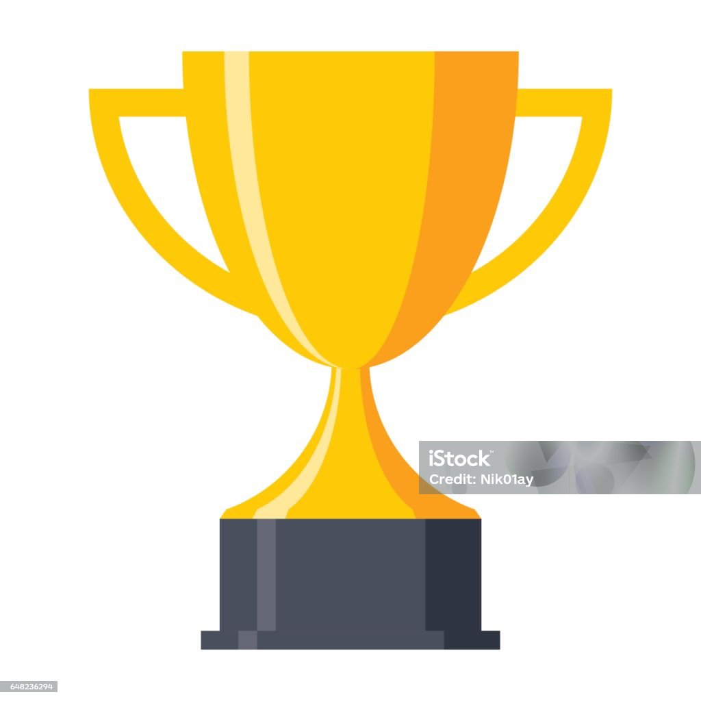 Trophy Cup Icon Trophy cup, award, vector icon in flat style Trophy - Award stock vector