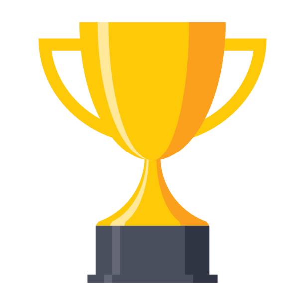 Trophy Cup Icon Trophy cup, award, vector icon in flat style trophy stock illustrations