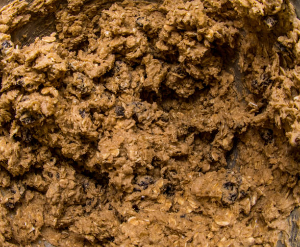istock Fresh Batch of Oatmeal Raisin Cookie Dough 648242130