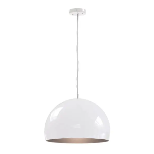 3d rendering hanging pendant lamp isolated on white