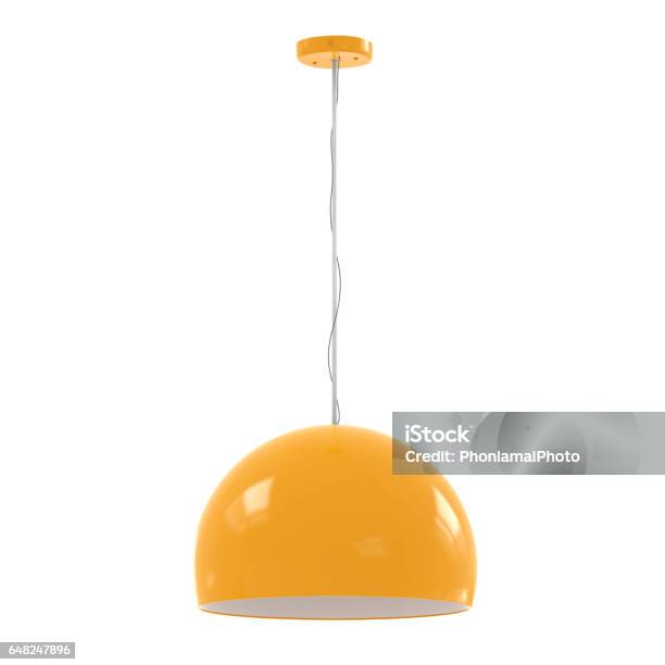 Hanging Pendant Lamp Stock Photo - Download Image Now - Electric Lamp, Ceiling, Pendant Light