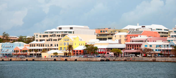 istock From the harbor, Front Street in Hamilton, Bermuda  Retail business 648252274