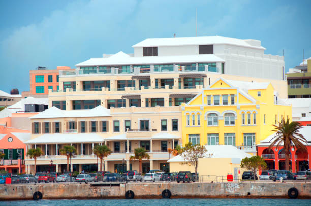 istock From the harbor, Front Street in Hamilton, Bermuda  Retail business 648255028