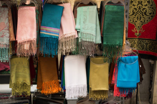 istock Examples of fabric of various color and type 648264960