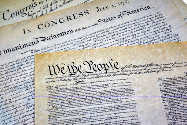 istock Constitution, Declaration of Independence and Bill of Rights 648284698