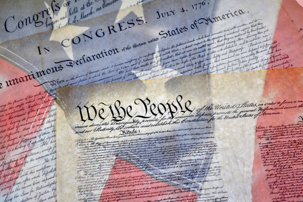 istock Constitution, Declaration of Independence and Bill of Rights 648287786