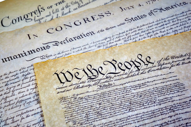 istock Constitution, Declaration of Independence and Bill of Rights 648288198