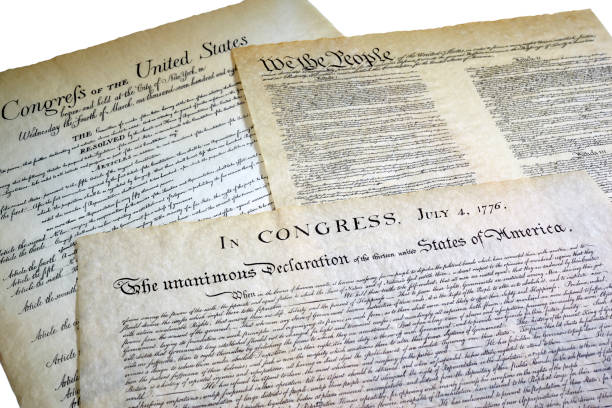 istock Constitution, Declaration of Independence and Bill of Rights 648288546