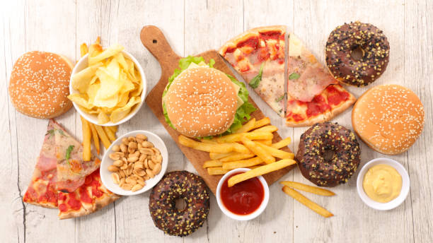 istock collection of junk food 648300582