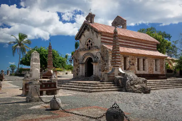 St. Stanislaus Church in Altos de Chavon, La Romana, Dominican Republic