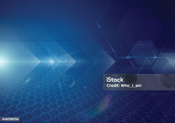 Abstract Technology Digital Hi Tech Concept Background Stock Illustration - Download Image Now