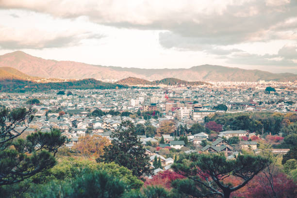 istock Kyoto city view 648312528