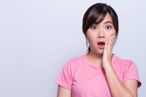 istock Happy woman has surprise 648314804