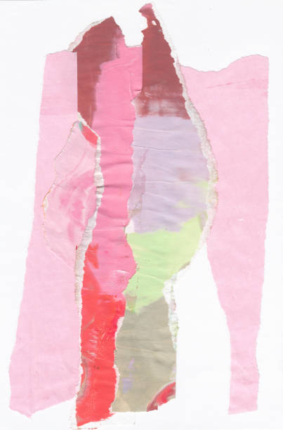 istock Several colors abstract art background. Silk screen on paper. Multicolored background. Modern art. Contemporary art. 648315722