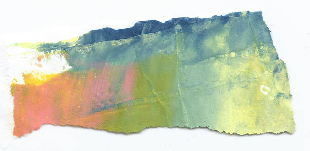 istock Several colors abstract art background. Silk screen on paper. Multicolored background. Modern art. Contemporary art. 648319152