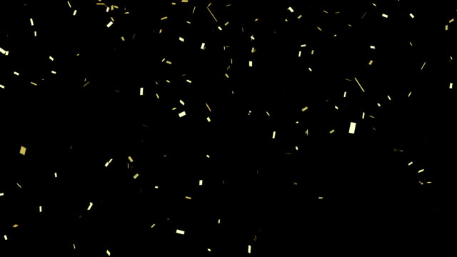 Luxury Falling Gold Confetti, HD 1080p, 30 FPS