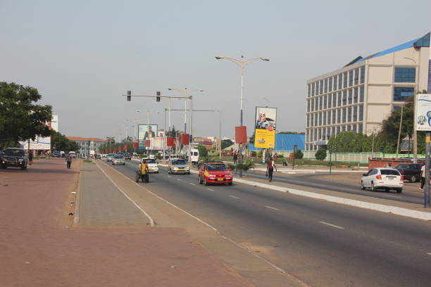 03/30/2015 Urban scene in Accra, the capital of Ghana in West Africa.