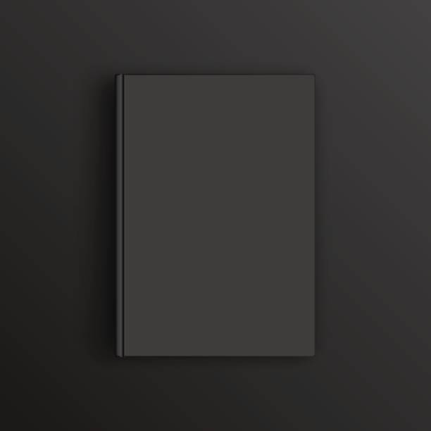 istock Mockup of black Book, booklet or notebook. For design and branding 648352086