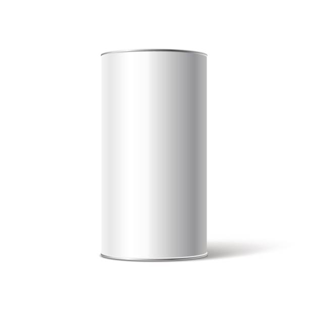 istock Mockup of White Blank Tincan packaging. Place your design here 648352252