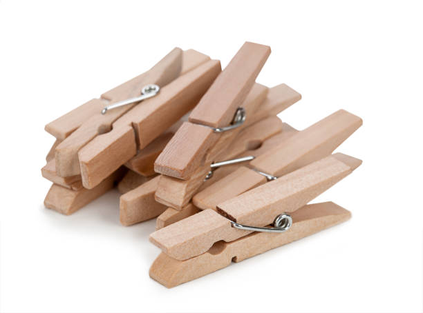 istock wooden clothespin on a white background 648356170