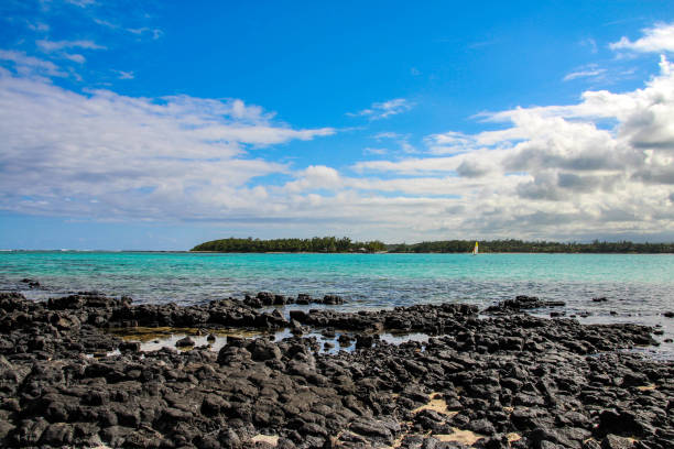 istock Blue Bay on Mauritius in the Indian Ocean 648367070