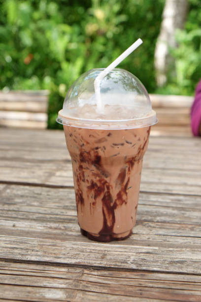 istock Iced chocolate mocha refreshment coffee drink 648370092