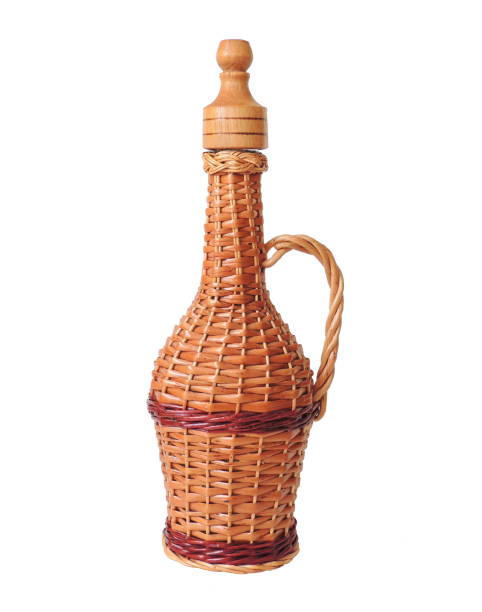 istock Wine glass bottle twisted vine 648377538