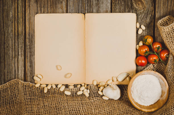 istock Baking or cooking ingredients top view on vintage wooden background 648381278