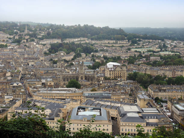 istock Aerial view of Bath 648404004