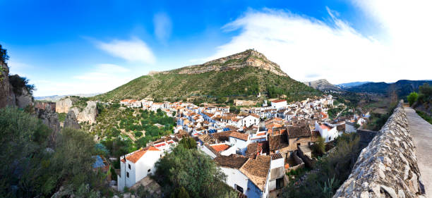 Panoramic view of Chulilla town taken from the Castle.