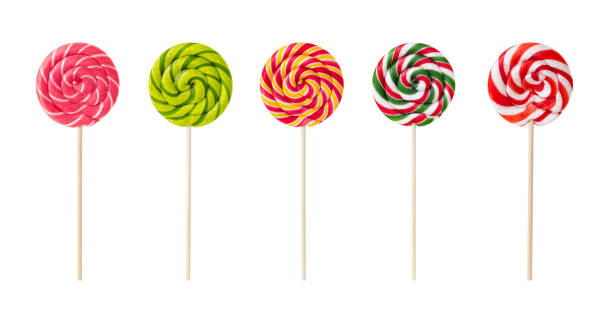 istock Set of colorful lollipops 648415972
